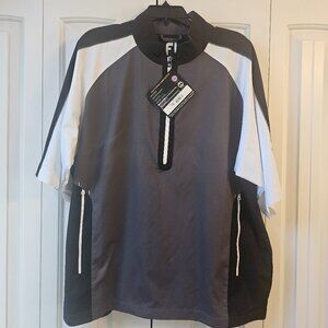 NWT FootJoy Short Sleeve Sport Windshirt Golf Pullover
